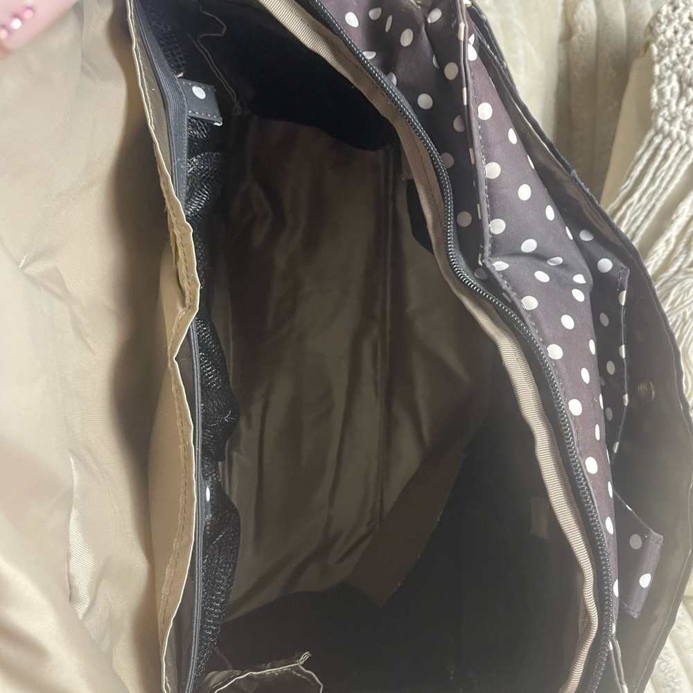 Ju-Ju-Be Black and White Polka Dot Baby Bag​ - Picture 4 of 6